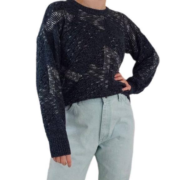 Vintage retro 90s pattern crewneck sweater